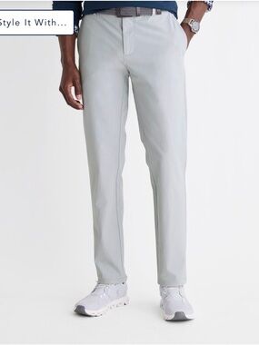 Vineyard Vines best selling OTG Gray Men's Athletic comfort flex pant